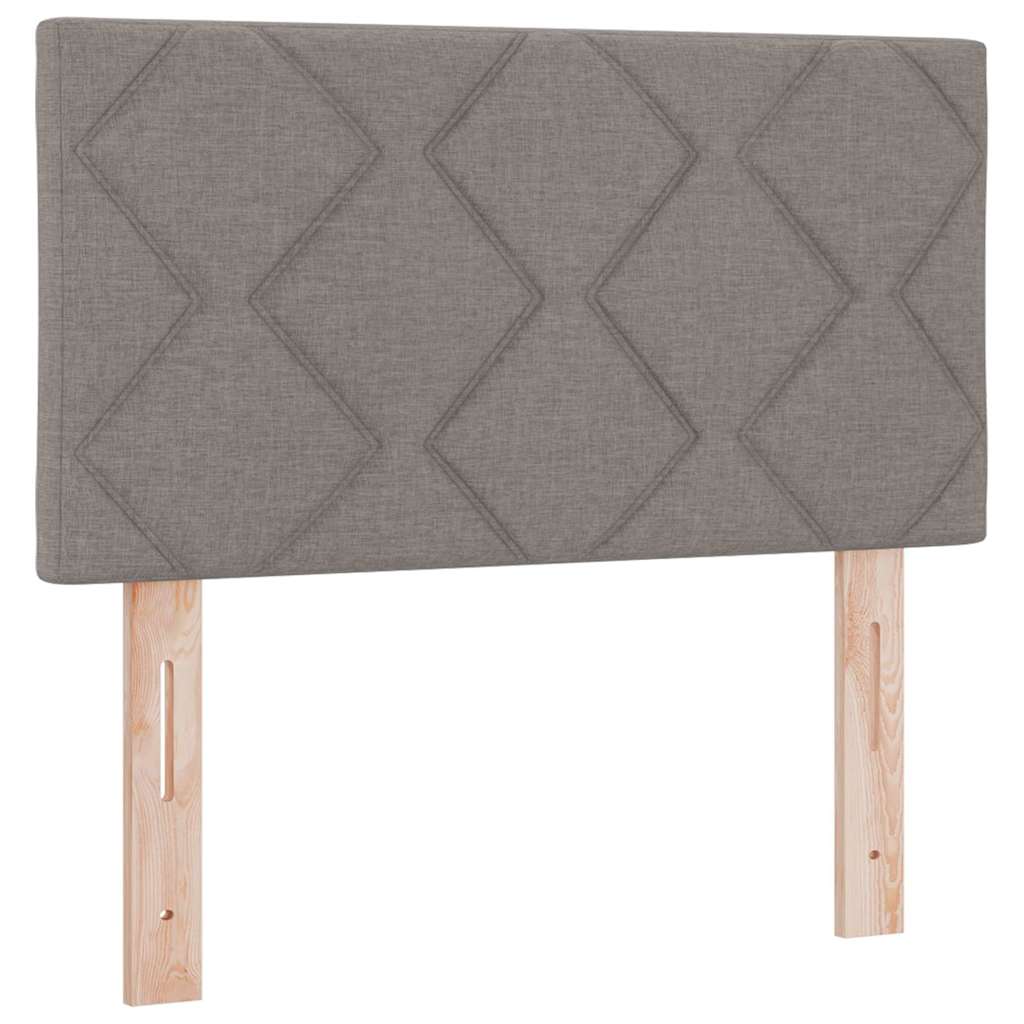 Boxspring bed met matras met LED Taupe 120 x 190 cm Stof is nu te koop bij PeponiXL, paradijselijk wonen!