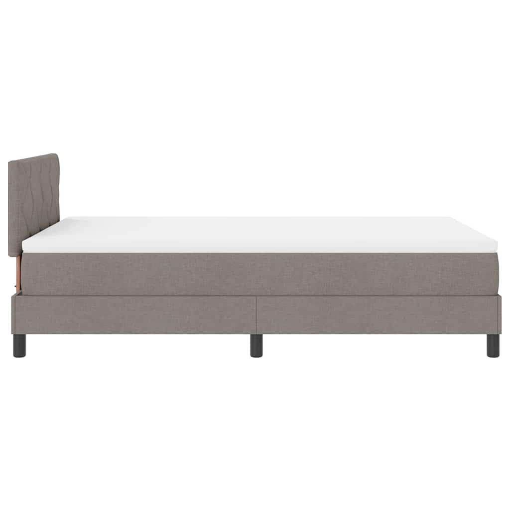 Boxspring bed met matras met LED Taupe 120 x 190 cm Stof is nu te koop bij PeponiXL, paradijselijk wonen!