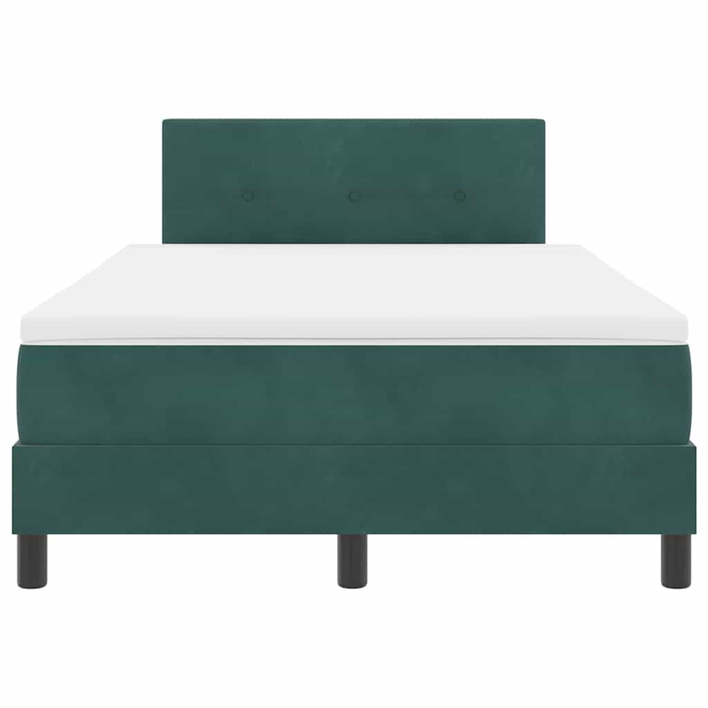 LED Box Spring Bed met matras Donkergroen 120 x 190 cm Fluweel is nu te koop bij PeponiXL, paradijselijk wonen!