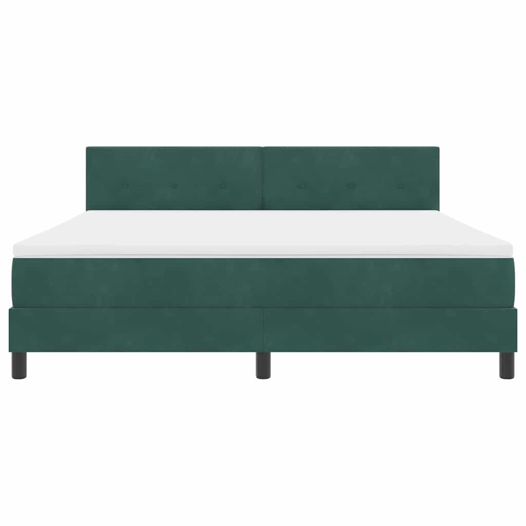 LED Box Spring Bed met matras Donkergroen 180 x 200 cm Fluweel is nu te koop bij PeponiXL, paradijselijk wonen!