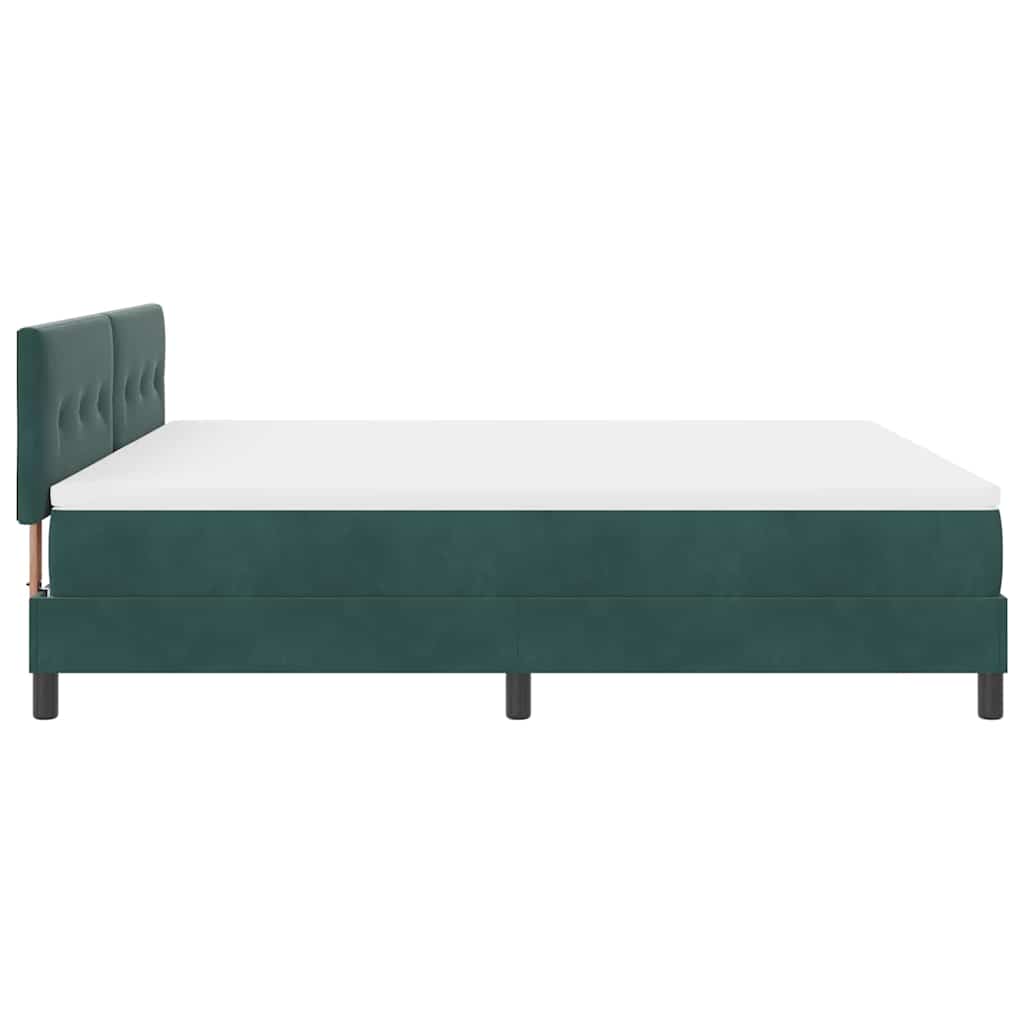 LED Box Spring Bed met matras Donkergroen 180 x 200 cm Fluweel is nu te koop bij PeponiXL, paradijselijk wonen!