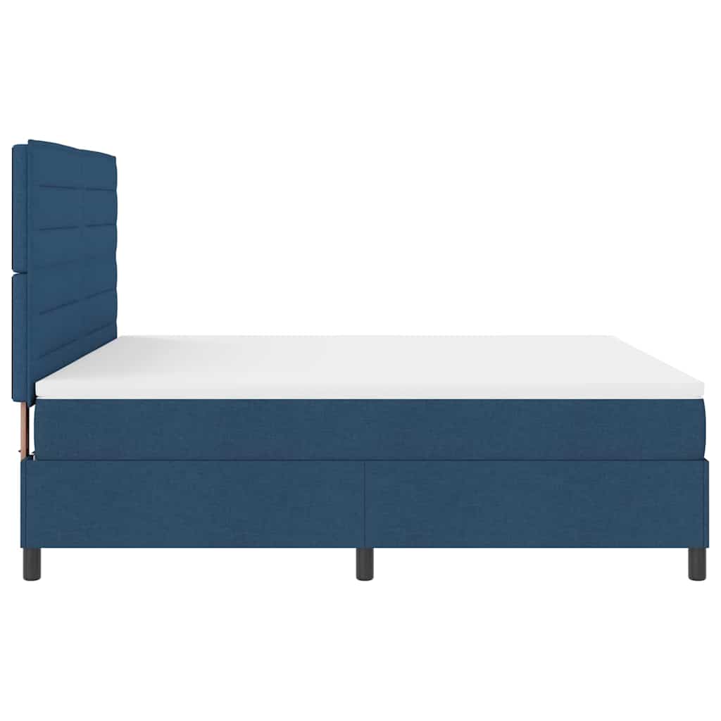Boxspring bed met matras met LED Blauw 180 x 200 cm Stof is nu te koop bij PeponiXL, paradijselijk wonen!