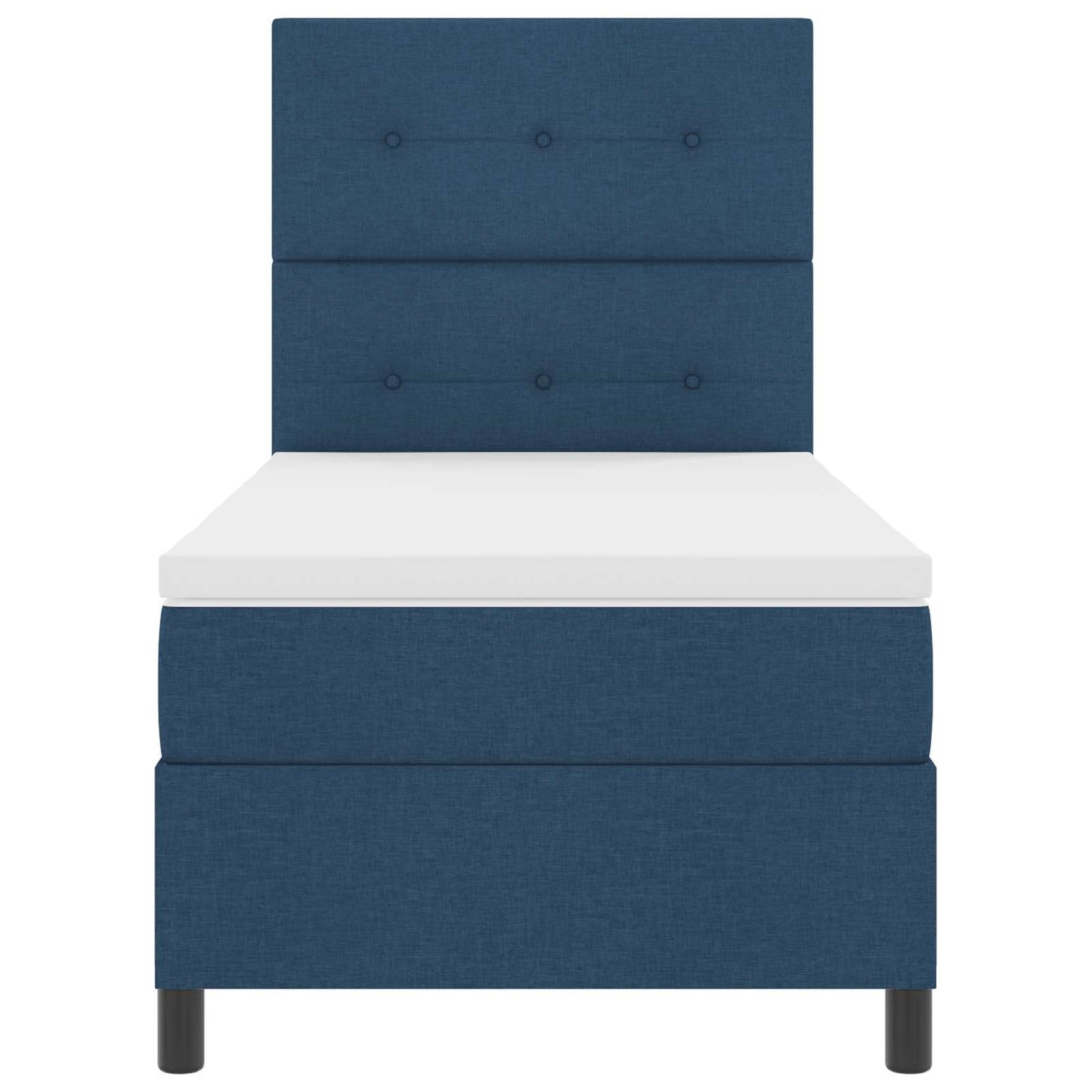 Boxspring bed met matras met LED Blauw 80 x 200 cm Stof is nu te koop bij PeponiXL, paradijselijk wonen!