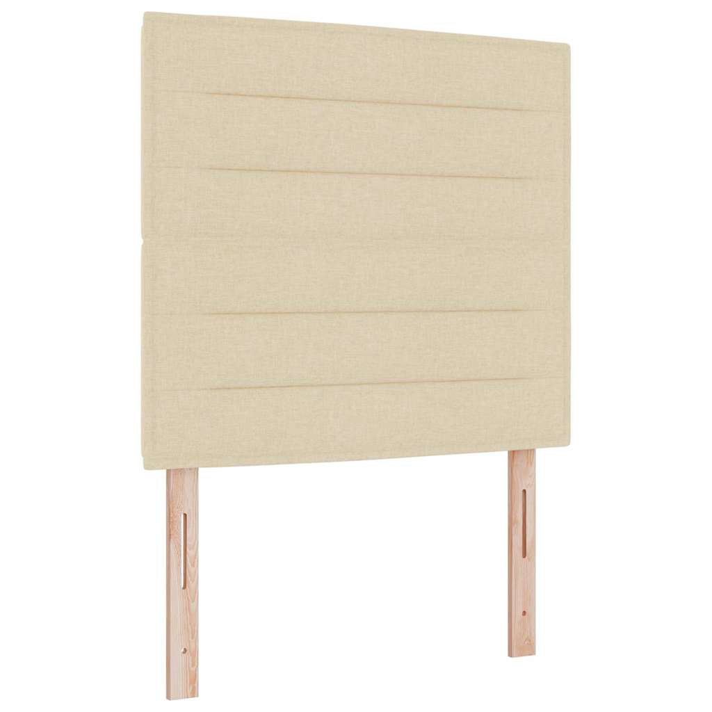LED Box Spring Bed met matras Crème 90 x 190 cm Stof is nu te koop bij PeponiXL, paradijselijk wonen!