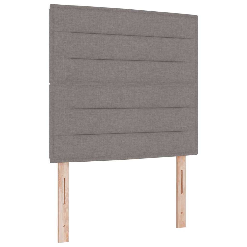 LED Box Spring Bed met matras Taupe 120 x 200 cm Stof is nu te koop bij PeponiXL, paradijselijk wonen!