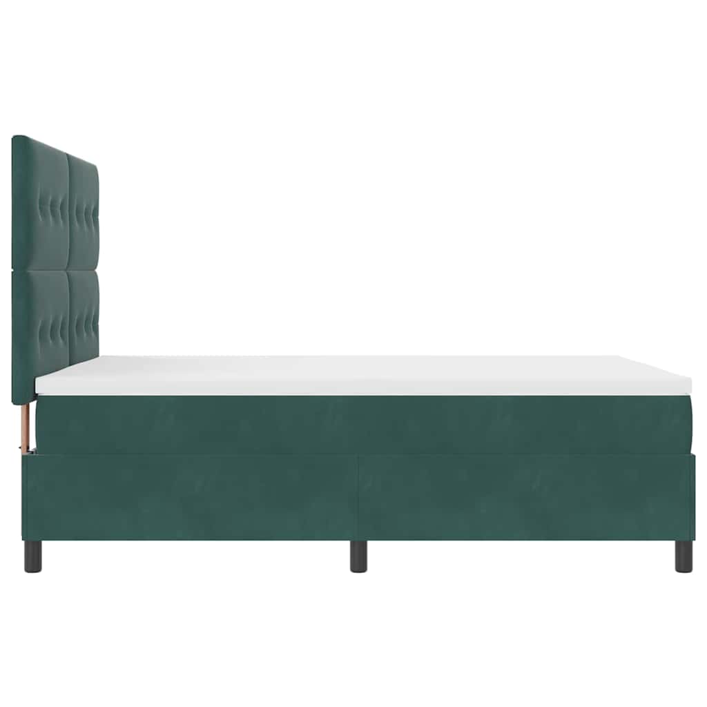 LED Box Spring Bed met matras Donkergroen 160 x 200 cm Fluweel is nu te koop bij PeponiXL, paradijselijk wonen!