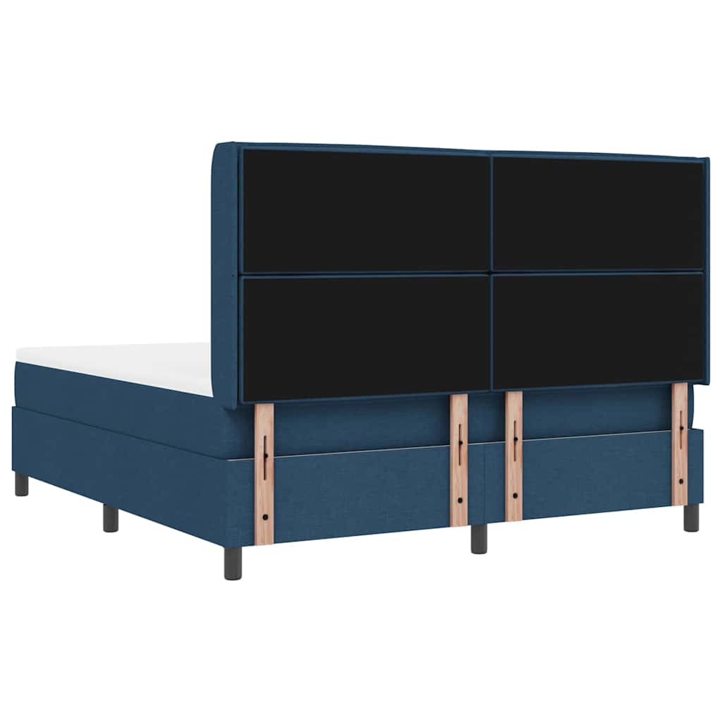 LED Box Spring Bed met matras Blauw 180 x 200 cm Stof is nu te koop bij PeponiXL, paradijselijk wonen!