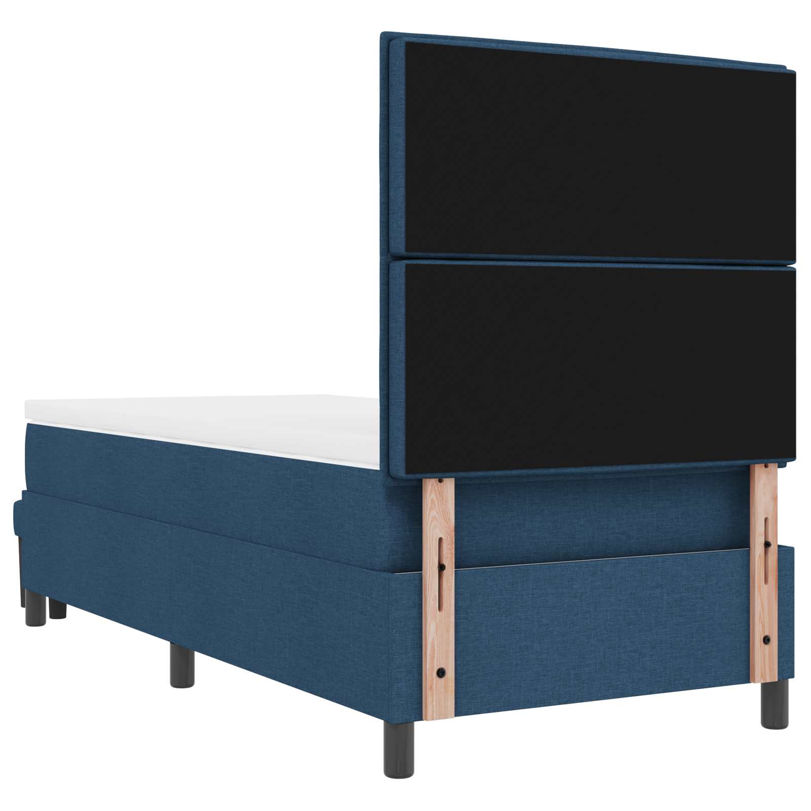 Boxspringbed met hoofdeinde Blauw 80 x 200 cm Stof is nu te koop bij PeponiXL, paradijselijk wonen!