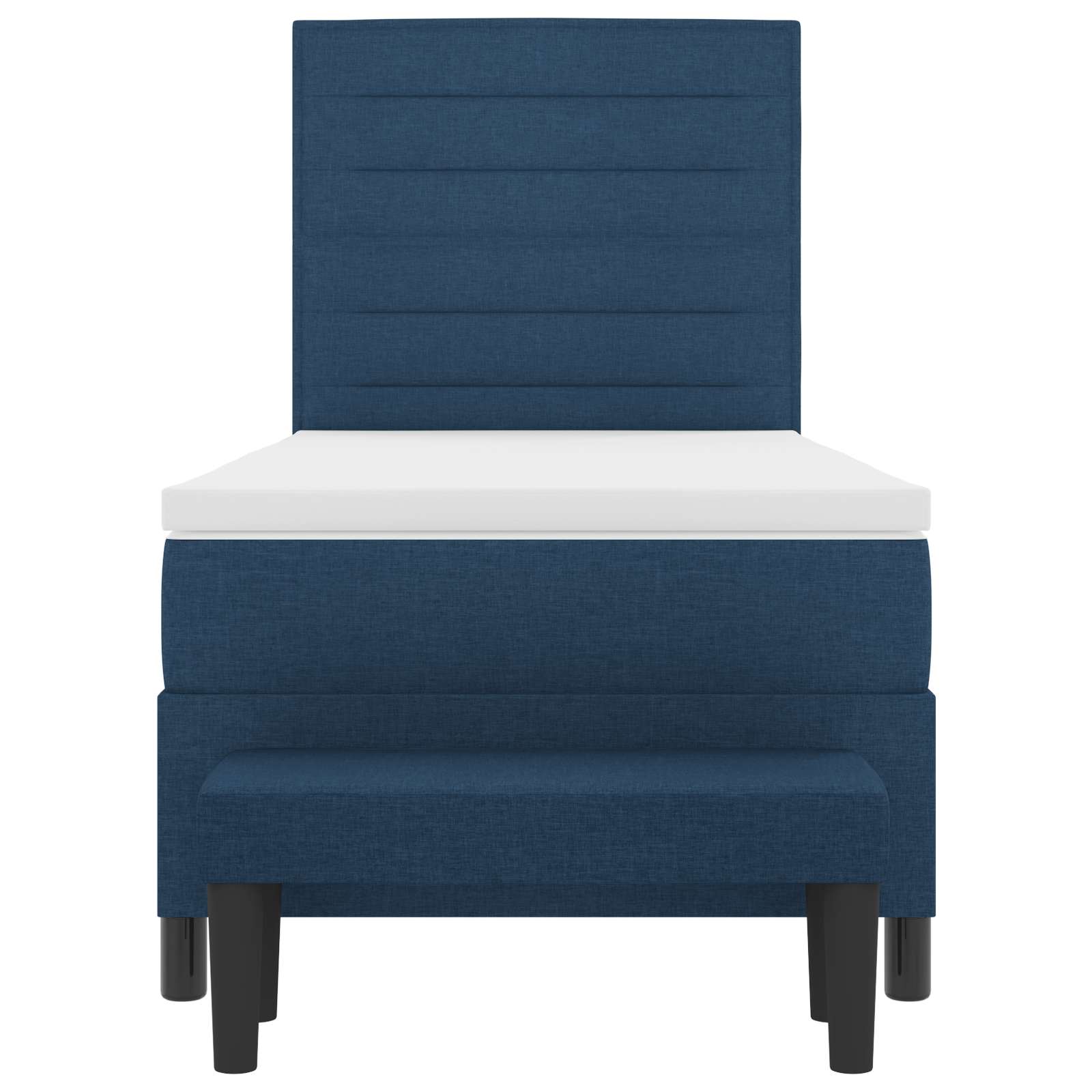 Boxspringbed met hoofdeinde Blauw 80 x 200 cm Stof is nu te koop bij PeponiXL, paradijselijk wonen!