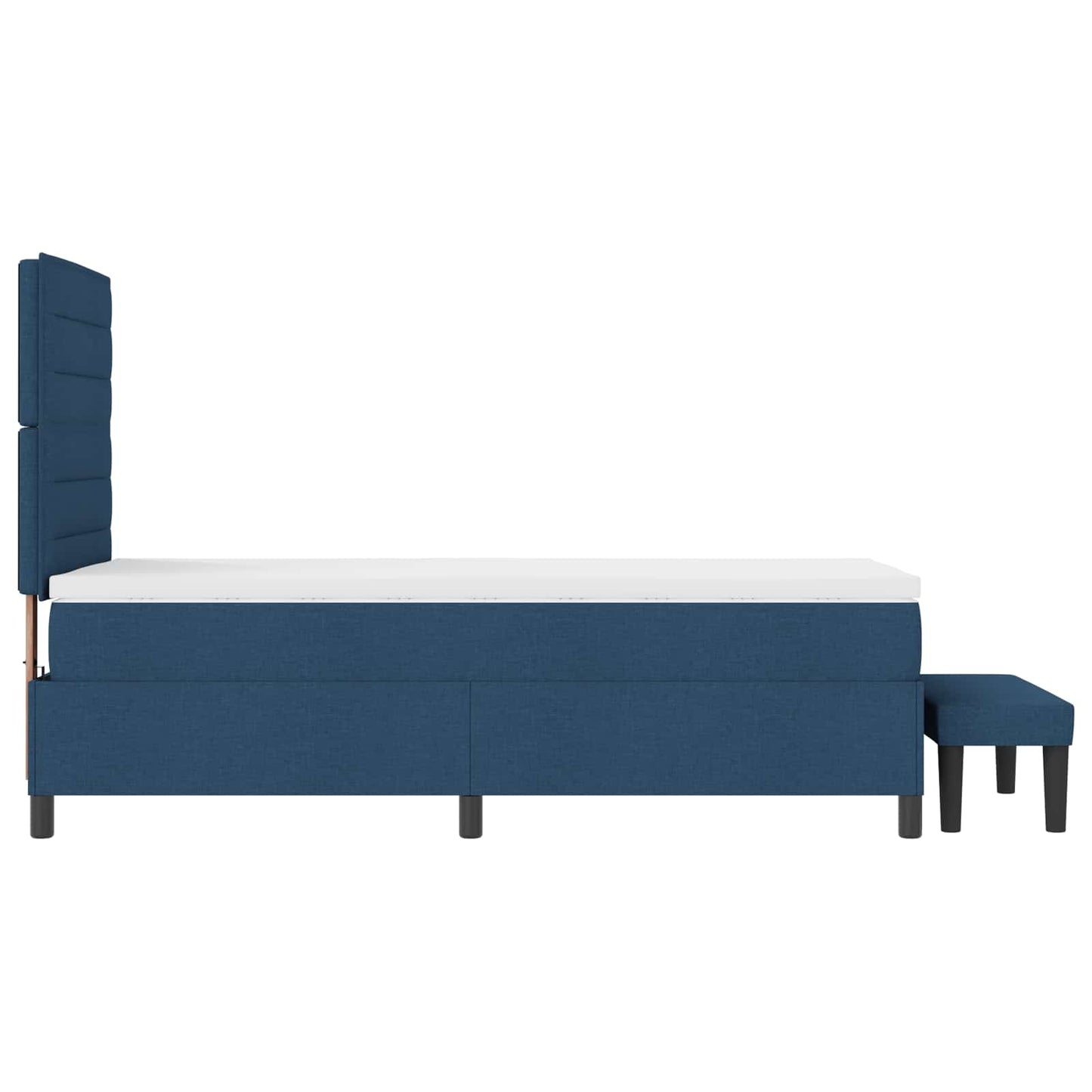 Boxspringbed met hoofdeinde Blauw 80 x 200 cm Stof is nu te koop bij PeponiXL, paradijselijk wonen!