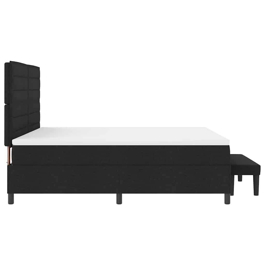 Boxspringbed met hoofdeinde Zwart 180 x 200 cm Stof is nu te koop bij PeponiXL, paradijselijk wonen!