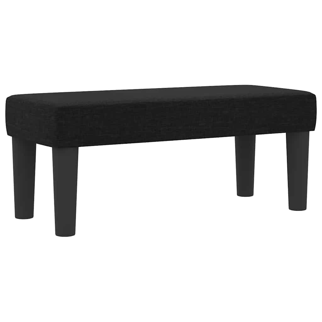 Boxspringbed met hoofdeinde Zwart 80 x 200 cm Stof is nu te koop bij PeponiXL, paradijselijk wonen!