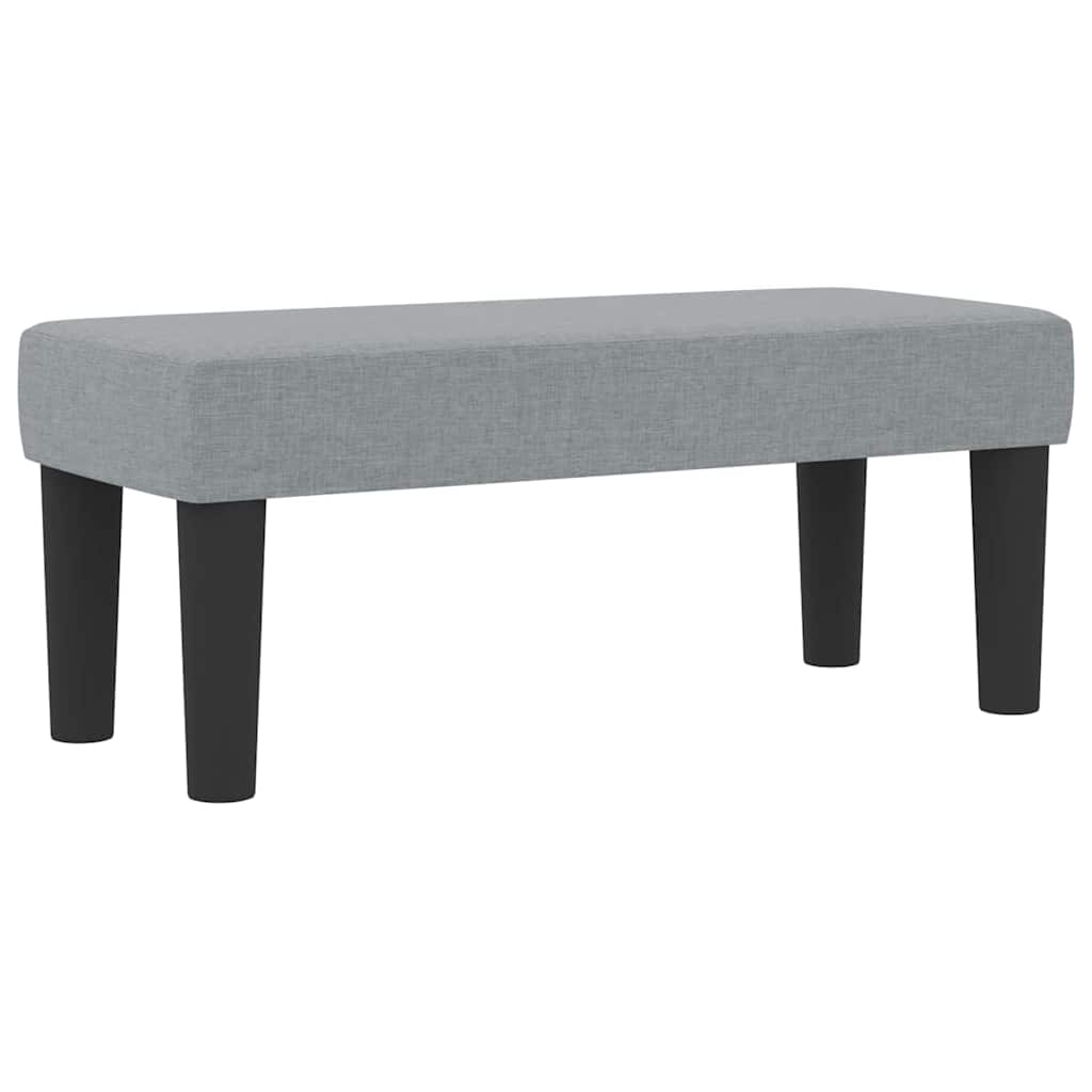 Boxspringbed met hoofdeinde Lichtgrijs 100 x 200 cm Stof is nu te koop bij PeponiXL, paradijselijk wonen!
