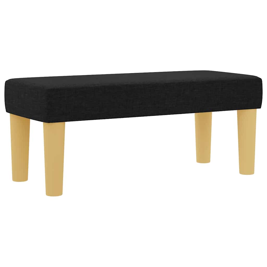 Boxspring bed met hoofdeinde Zwart 200 x 90 cm Stof is nu te koop bij PeponiXL, paradijselijk wonen!