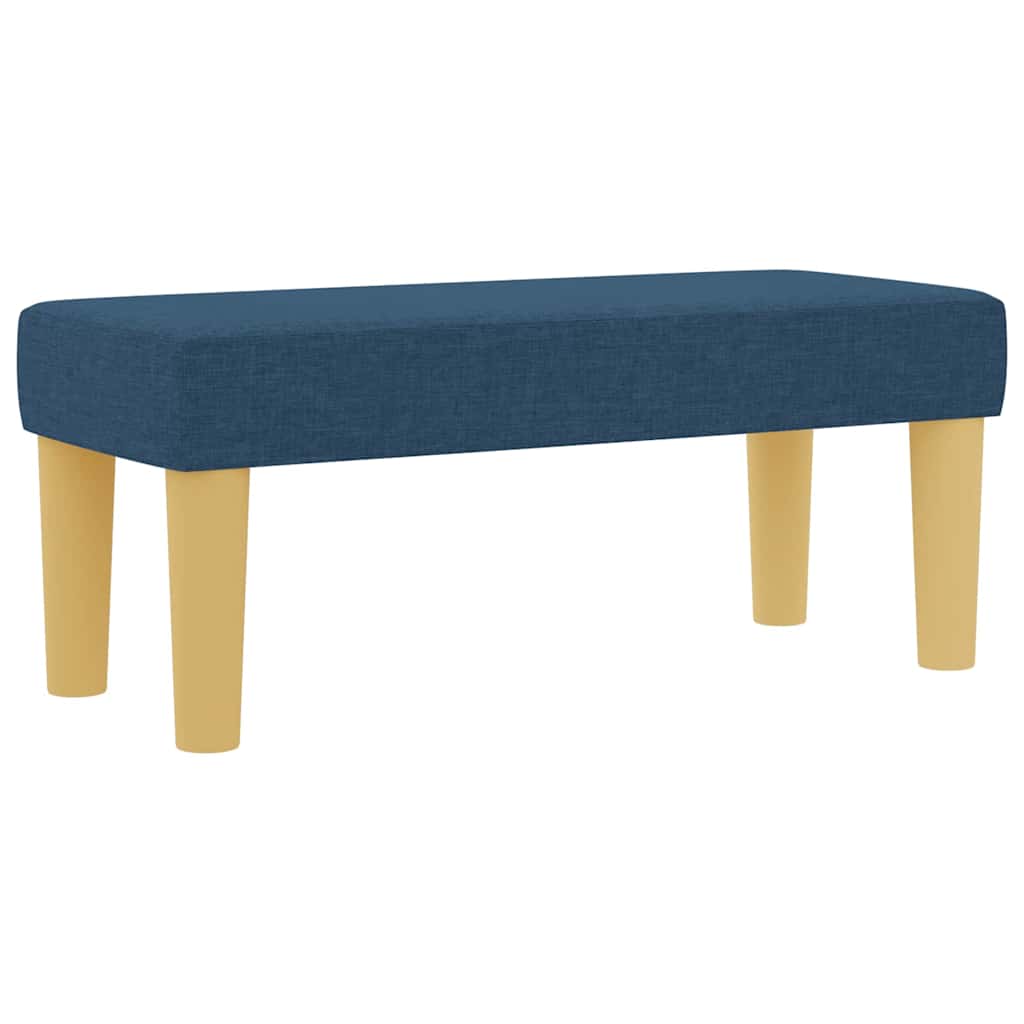 Boxspring bed met hoofdeinde Blauw 200 x 90 cm Stof is nu te koop bij PeponiXL, paradijselijk wonen!