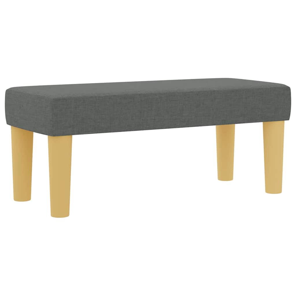 Boxspring bed met hoofdeinde Donkergrijs 200 x 90 cm Stof is nu te koop bij PeponiXL, paradijselijk wonen!
