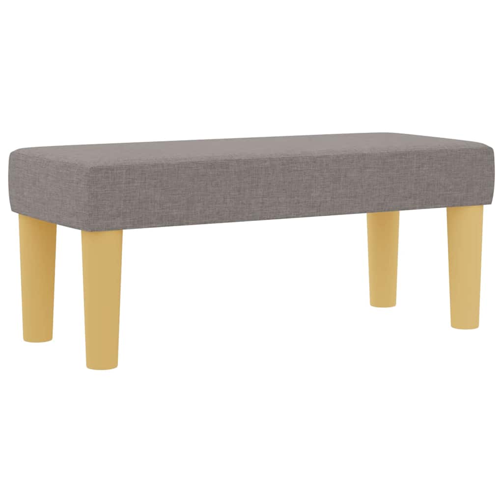 Boxspring bed met hoofdeinde Taupe 200 x 90 cm Stof is nu te koop bij PeponiXL, paradijselijk wonen!