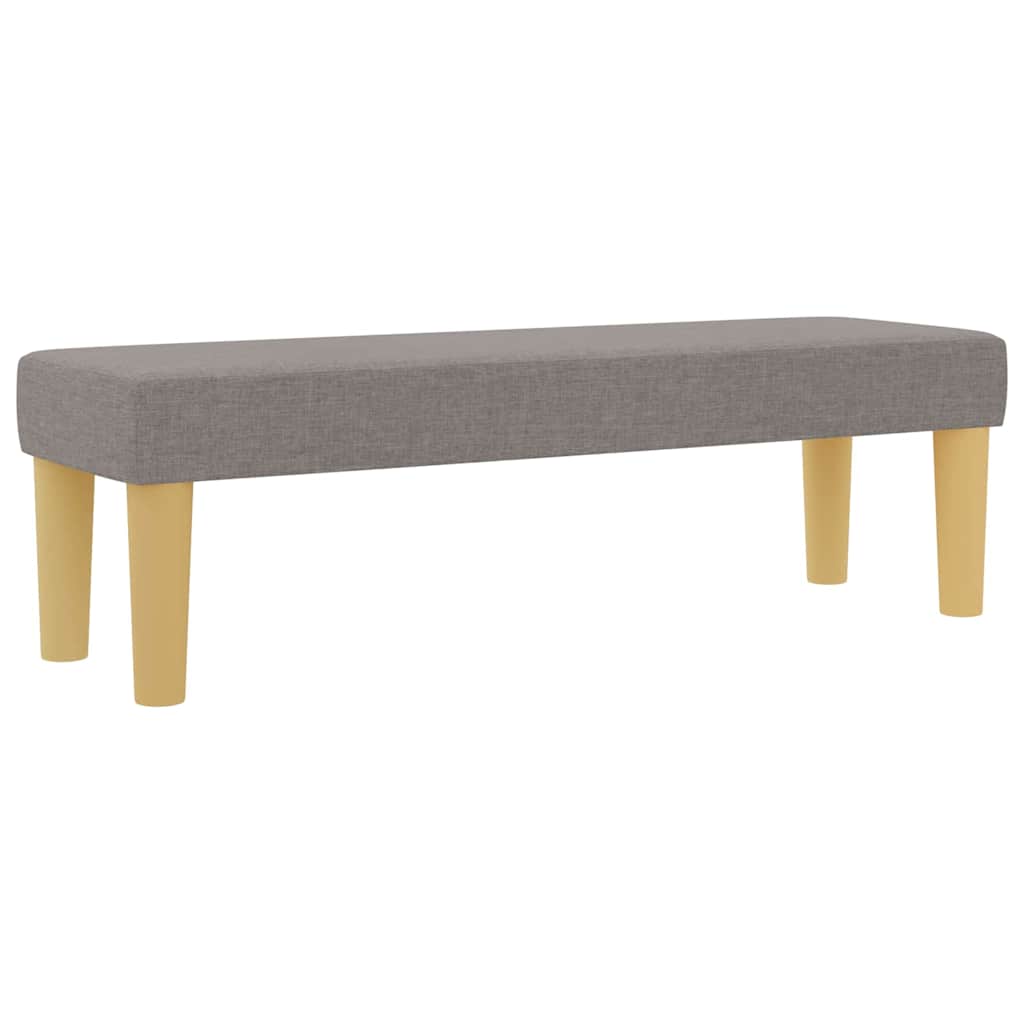 Boxspring bed met hoofdeinde Taupe 200 x 120 cm Stof is nu te koop bij PeponiXL, paradijselijk wonen!