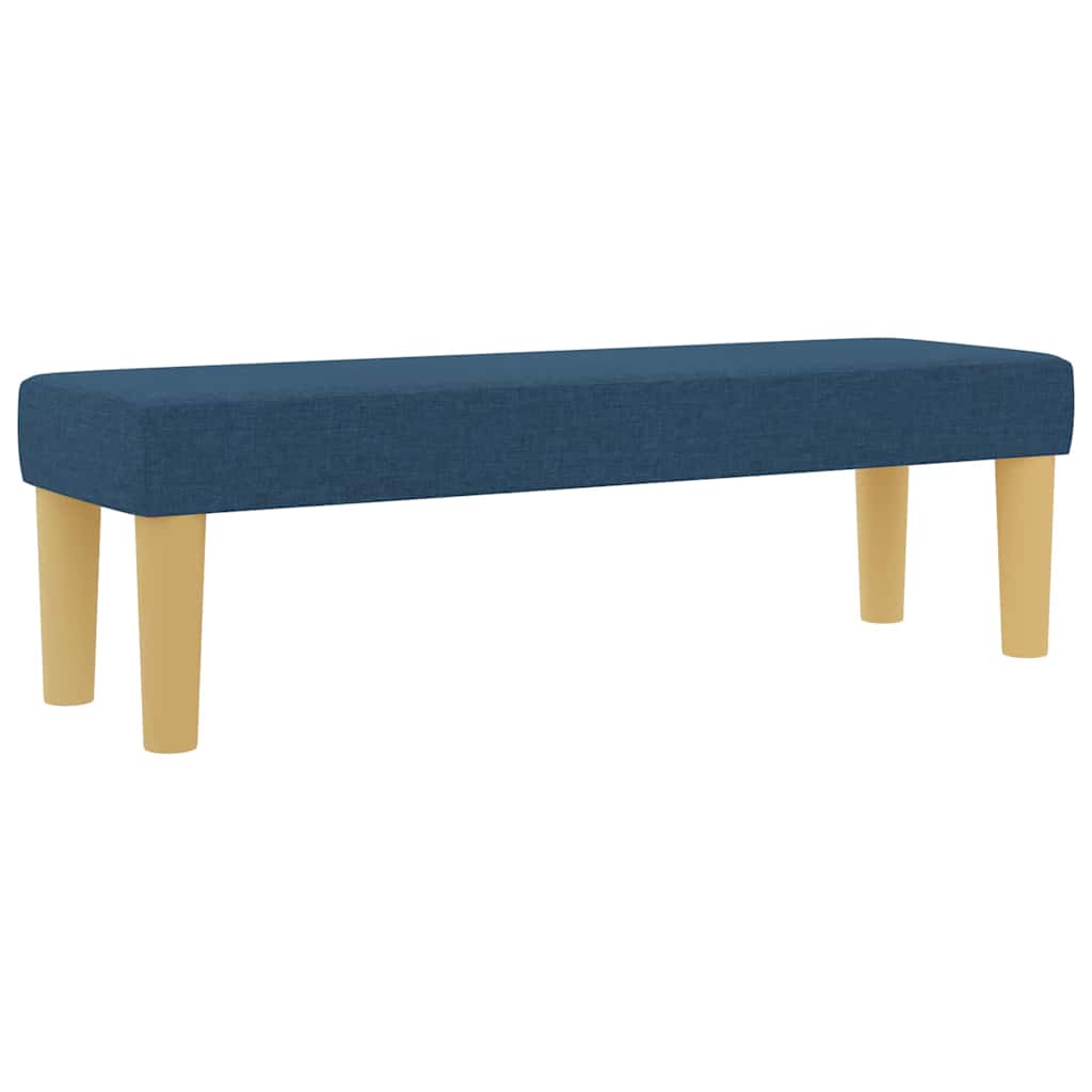 Boxspring bed met hoofdeinde Blauw 200 x 180 cm Stof is nu te koop bij PeponiXL, paradijselijk wonen!