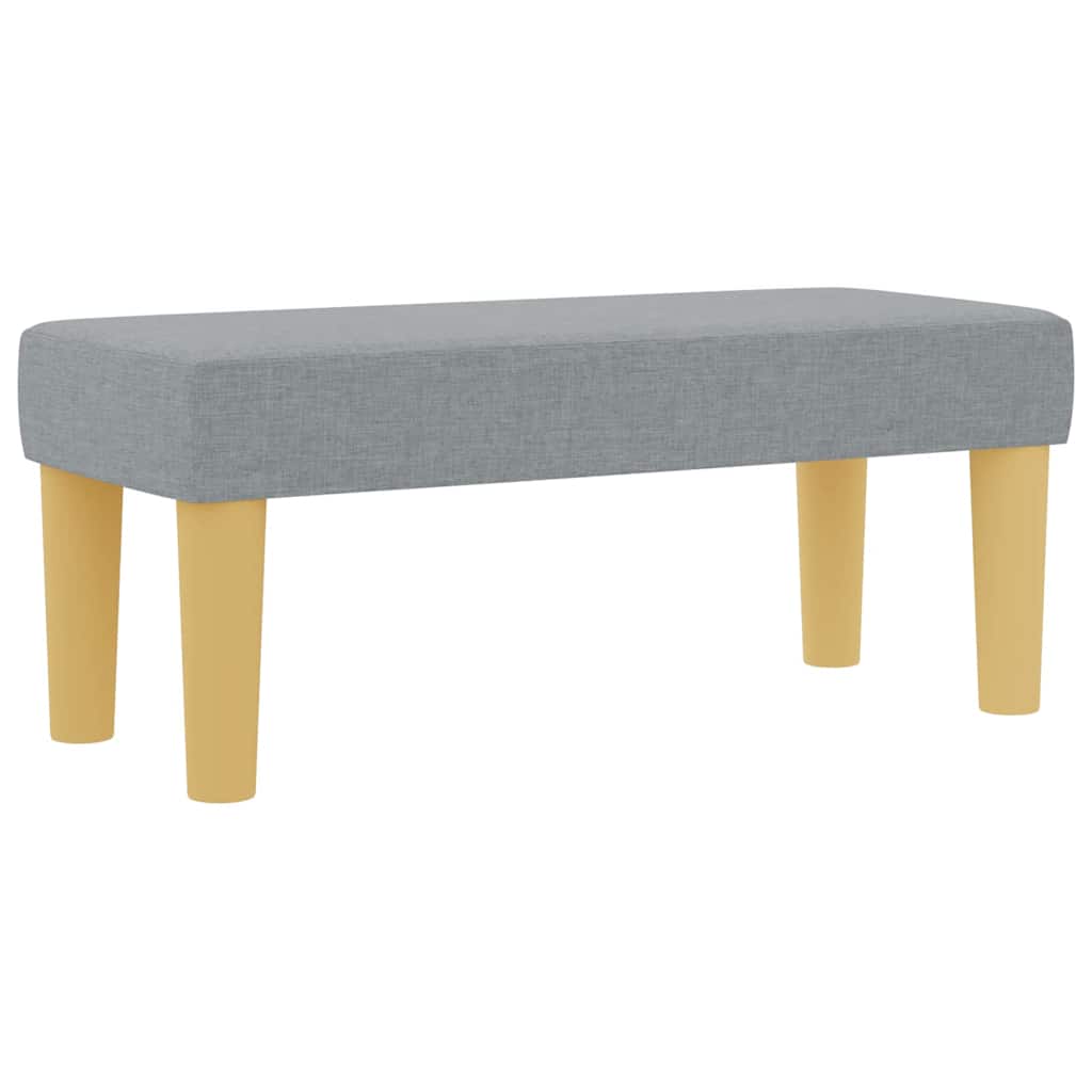 Boxspring bed met hoofdeinde Lichtgrijs 200 x 90 cm Stof is nu te koop bij PeponiXL, paradijselijk wonen!