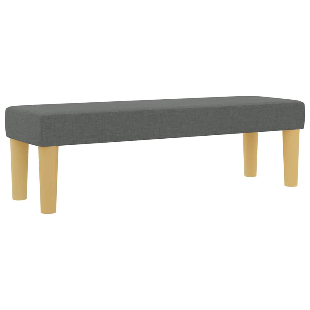 Boxspring bed met hoofdeinde Donkergrijs 190 x 140 cm Stof is nu te koop bij PeponiXL, paradijselijk wonen!