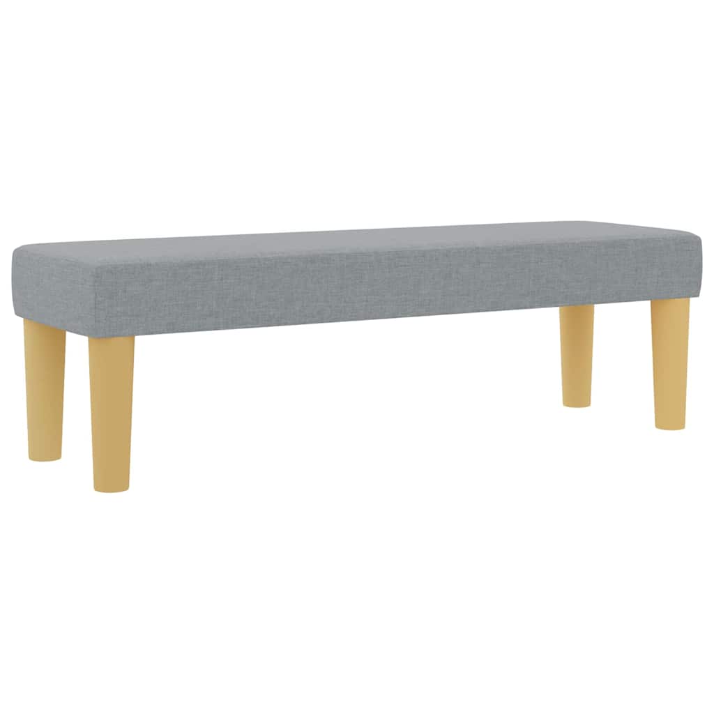 Boxspring bed met hoofdeinde Lichtgrijs 200 x 140 cm Stof is nu te koop bij PeponiXL, paradijselijk wonen!