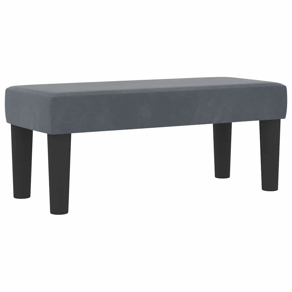Boxspring bed met hoofdeinde Donkergrijs 190 x 90 cm Fluweel is nu te koop bij PeponiXL, paradijselijk wonen!