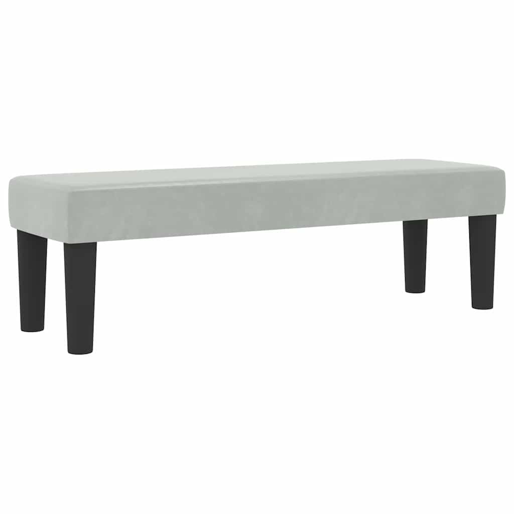 Boxspring bed met hoofdeinde Lichtgrijs 200 x 120 cm Fluweel is nu te koop bij PeponiXL, paradijselijk wonen!