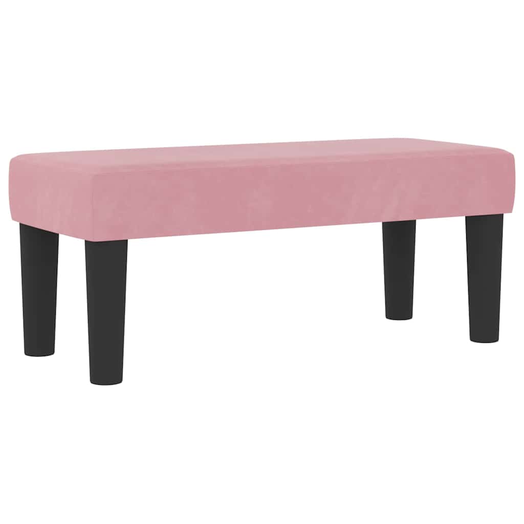 Boxspring bed met hoofdeinde Roze 200 x 90 cm Fluweel is nu te koop bij PeponiXL, paradijselijk wonen!