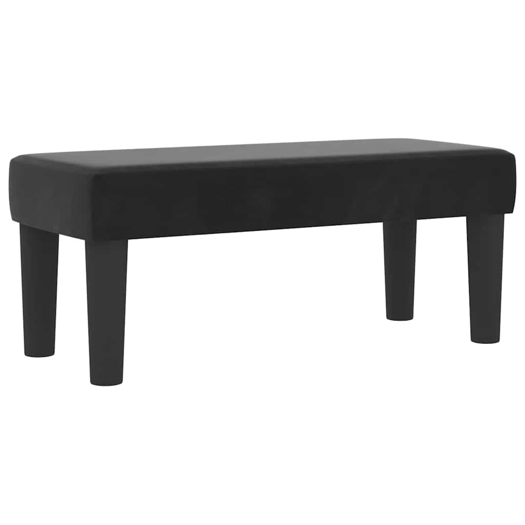 Boxspring bed met hoofdeinde Zwart 200 x 100 cm Fluweel