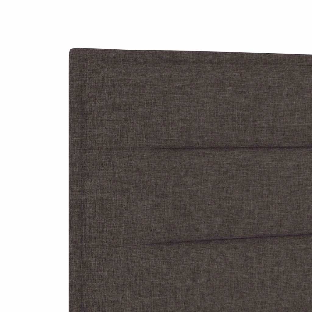 Bedframe met hoofdeinde Donkerbruin 100 x 200 cm Stof is nu te koop bij PeponiXL, paradijselijk wonen!