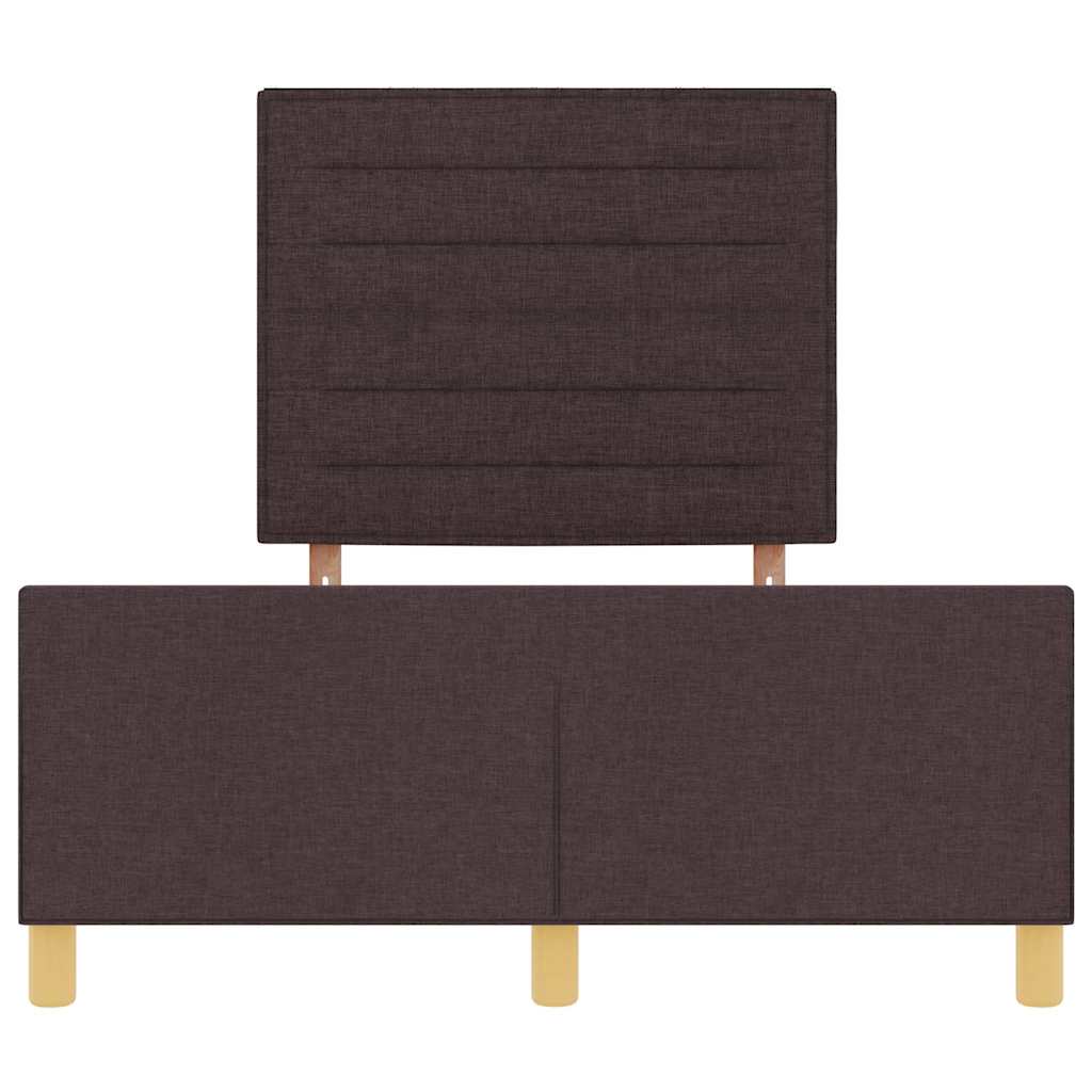 Bedframe met hoofdeinde Donkerbruin 120 x 200 cm Stof is nu te koop bij PeponiXL, paradijselijk wonen!