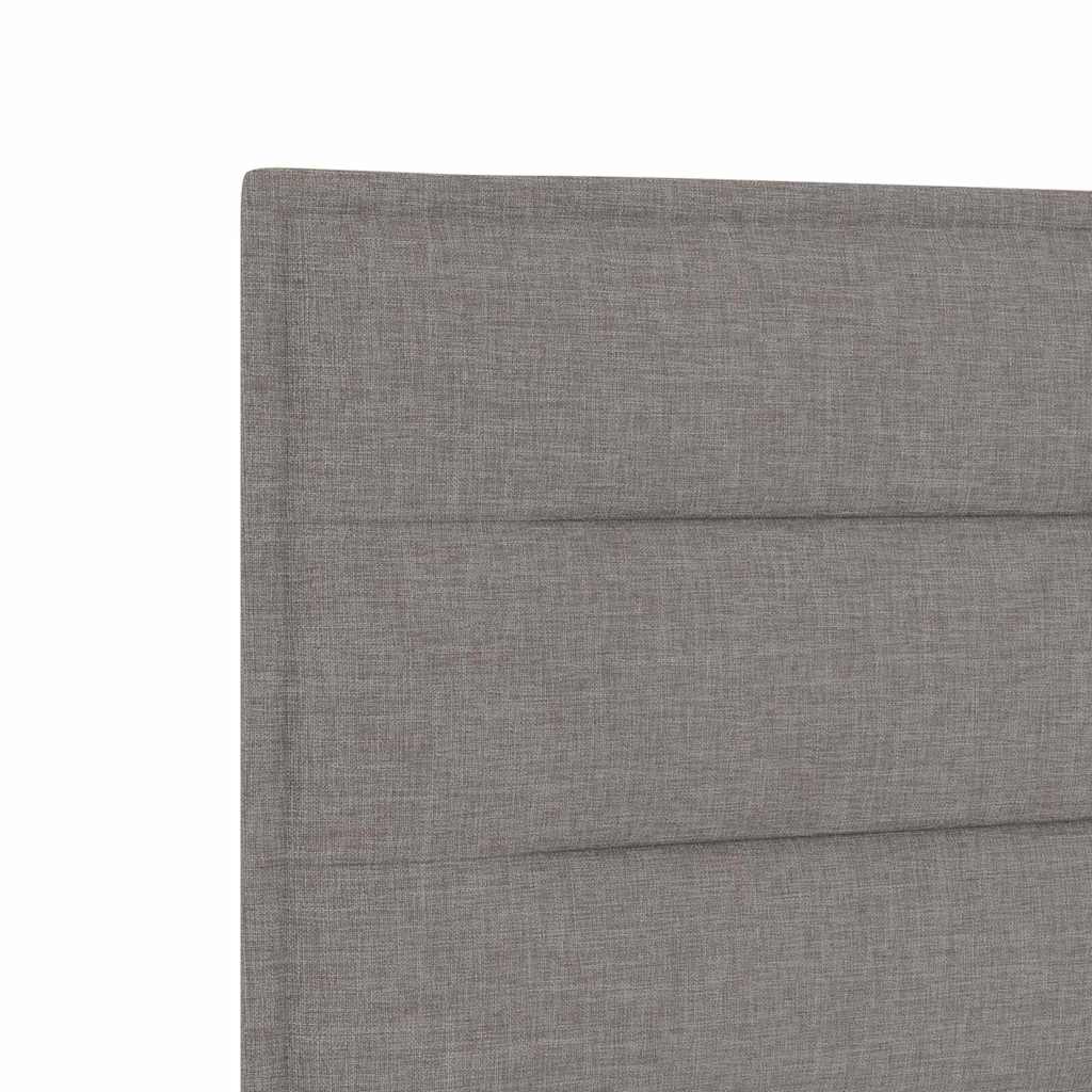 Bedframe met hoofdeinde Taupe 140 x 190 cm Stof is nu te koop bij PeponiXL, paradijselijk wonen!