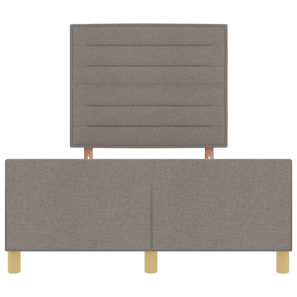 Bedframe met hoofdeinde Taupe 140 x 200 cm Stof is nu te koop bij PeponiXL, paradijselijk wonen!