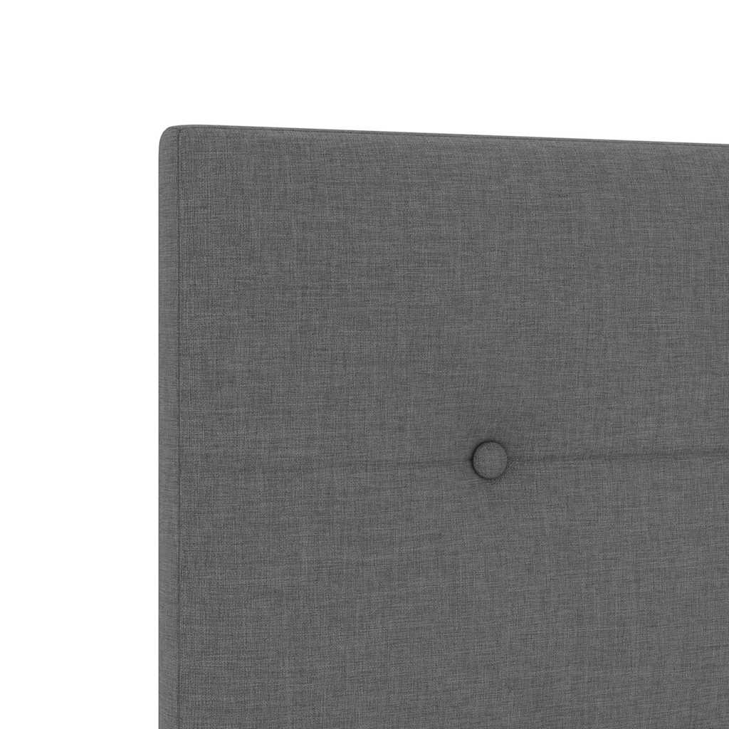 Bedframe met hoofdeinde Donkergrijs 140 x 200 cm Stof is nu te koop bij PeponiXL, paradijselijk wonen!