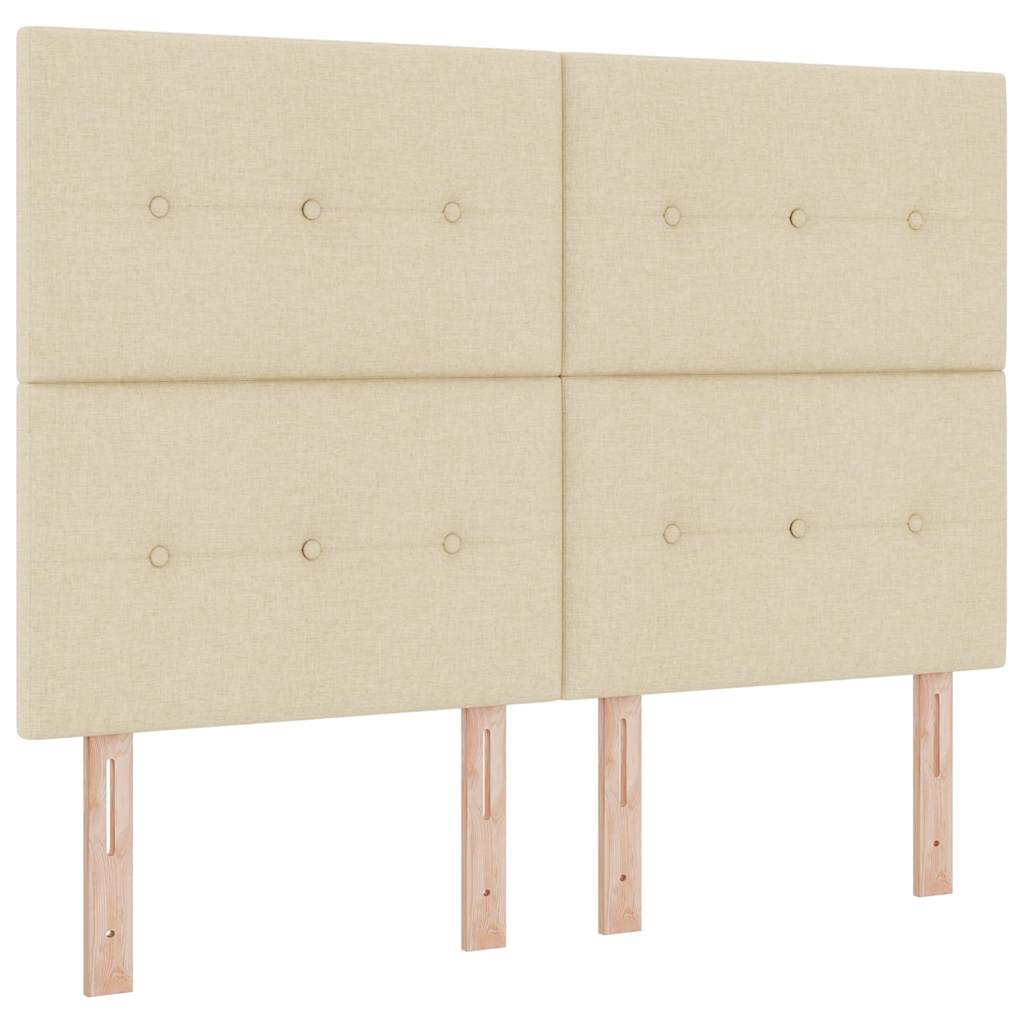 Bedframe met hoofdeinde Crème 140 x 200 cm Stof is nu te koop bij PeponiXL, paradijselijk wonen!