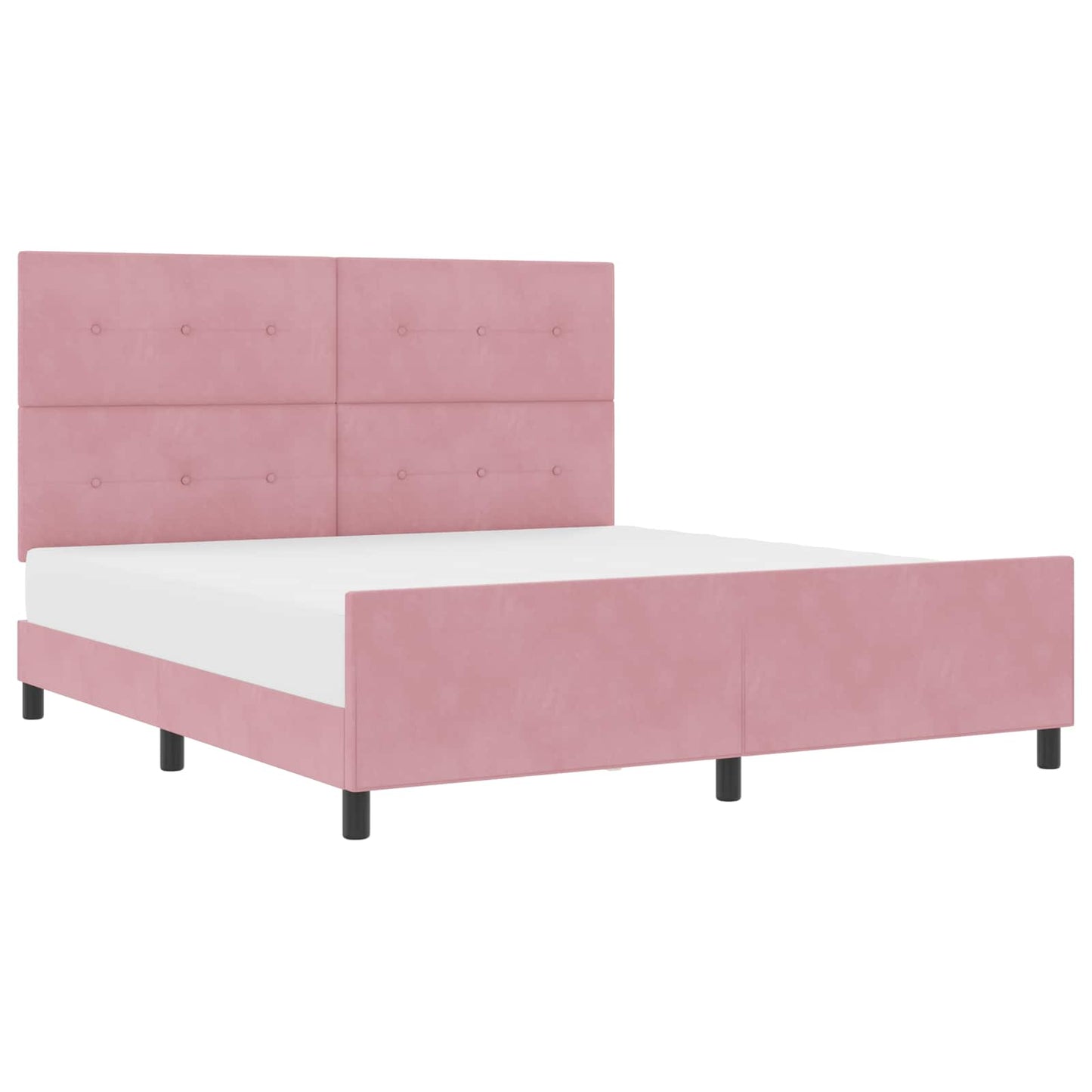 Boxspringbed met hoofdeinde Roze 180 x 200 cm Fluweel is nu te koop bij PeponiXL, paradijselijk wonen!