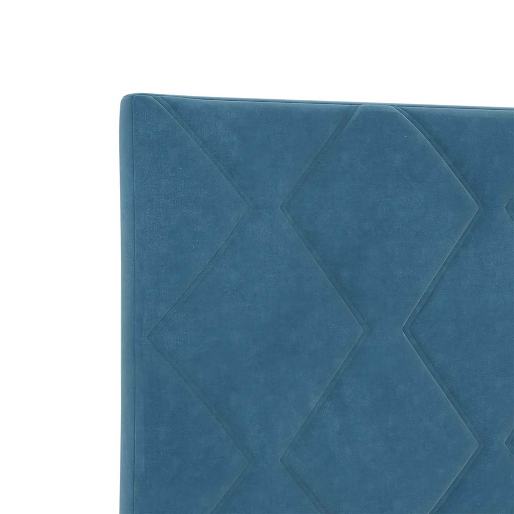 Boxspringbed met hoofdeinde Donkerblauw 90 x 200 cm Fluweel is nu te koop bij PeponiXL, paradijselijk wonen!