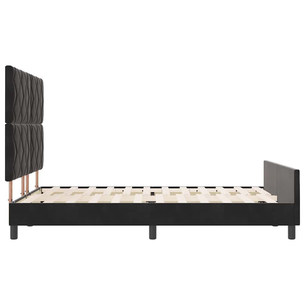 Boxspringbed met hoofdeinde Zwart 140 x 190 cm Fluweel is nu te koop bij PeponiXL, paradijselijk wonen!