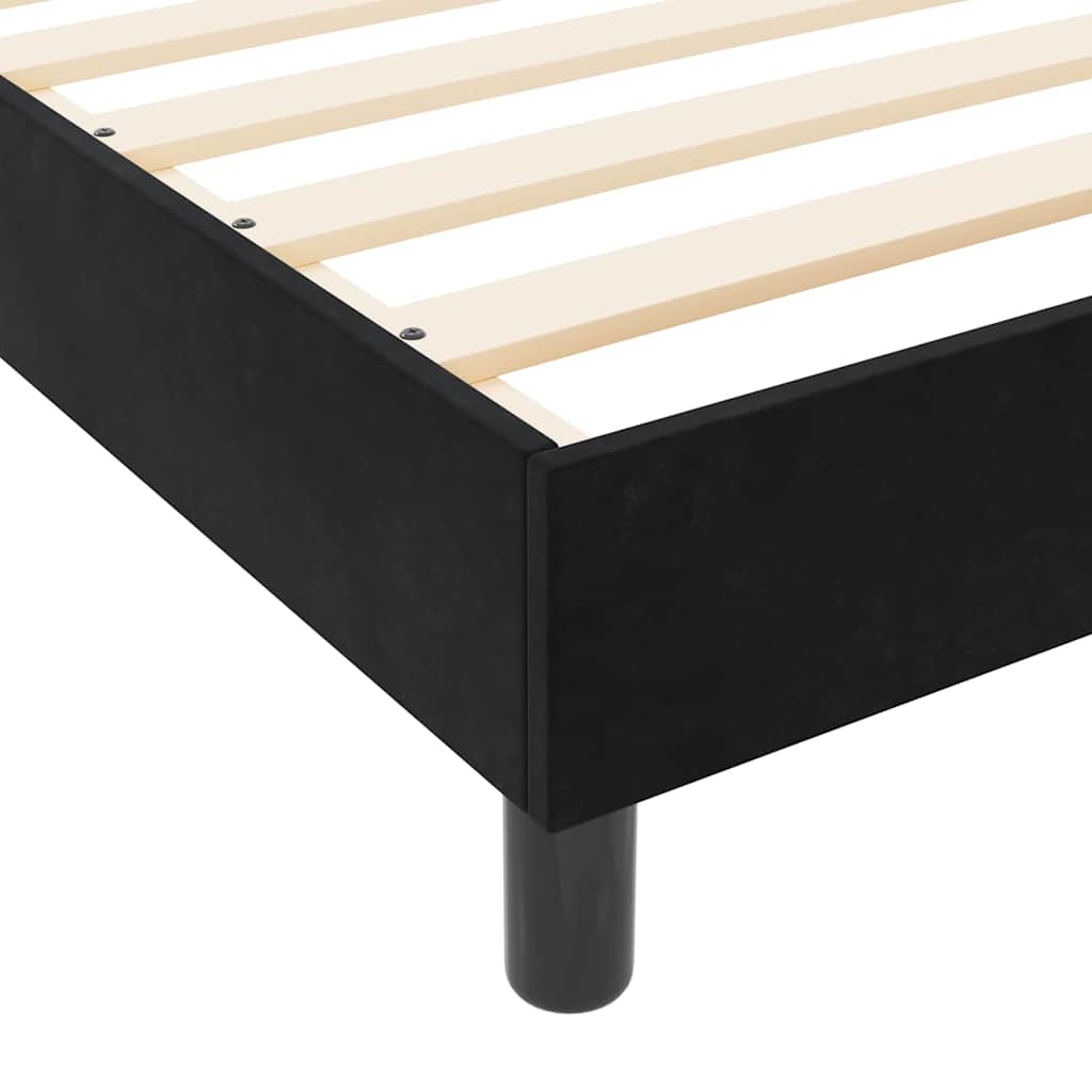 Boxspringbed met hoofdeinde Zwart 140 x 200 cm Fluweel is nu te koop bij PeponiXL, paradijselijk wonen!