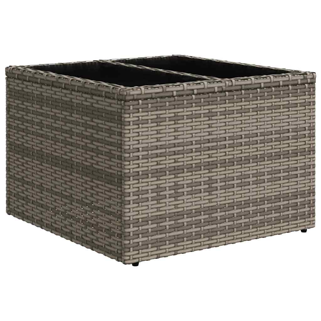 Tuinbankenset met kussen 6 pcs Lichtgrijs poly rattan is nu te koop bij PeponiXL, paradijselijk wonen!