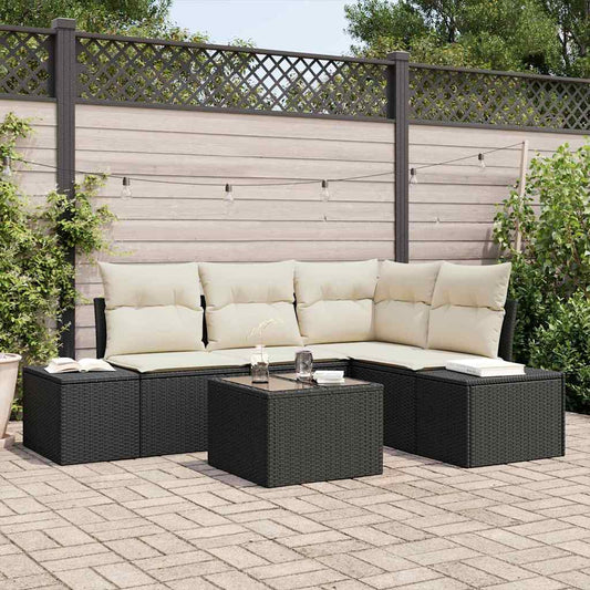 Tuinbankenset met opslag Bruin en Crème poly rattan is nu te koop bij PeponiXL, paradijselijk wonen!