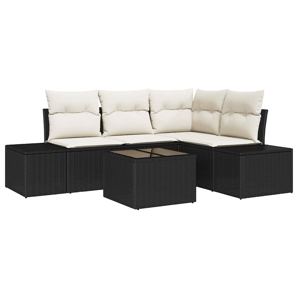 Tuinbankenset met opslag Bruin en Crème poly rattan is nu te koop bij PeponiXL, paradijselijk wonen!