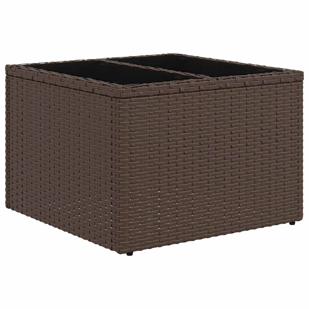 Tuinbankenset met opslag Bruin en Crème poly rattan is nu te koop bij PeponiXL, paradijselijk wonen!