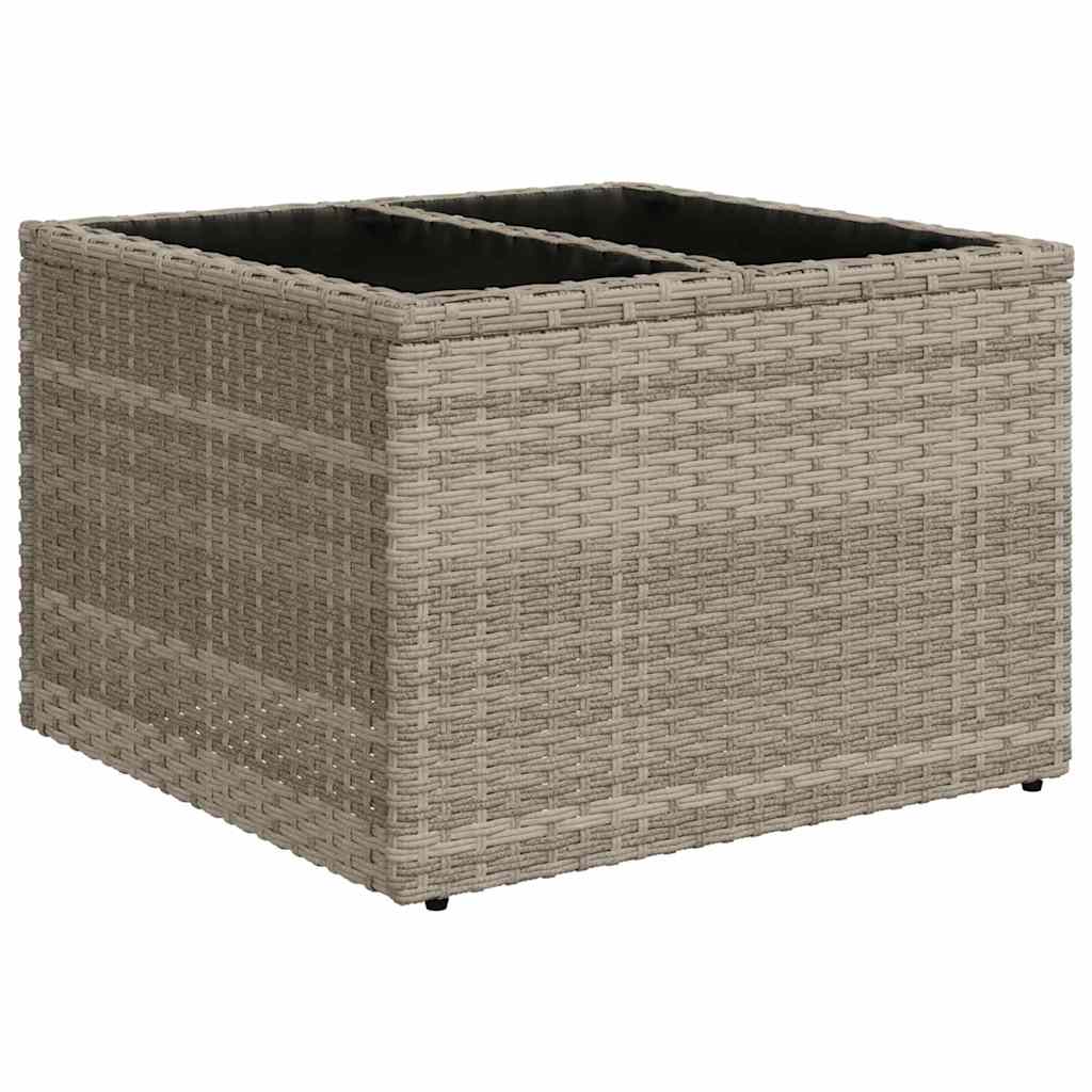 Tuinbankenset met opslag Lichtgrijs poly rattan is nu te koop bij PeponiXL, paradijselijk wonen!