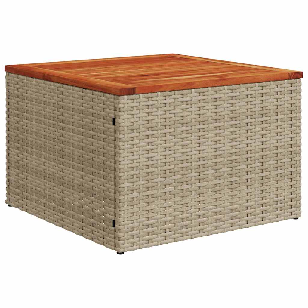 Tuinbankenset met opslag 7 pcs Beige en Licht Grijs poly rattan is nu te koop bij PeponiXL, paradijselijk wonen!