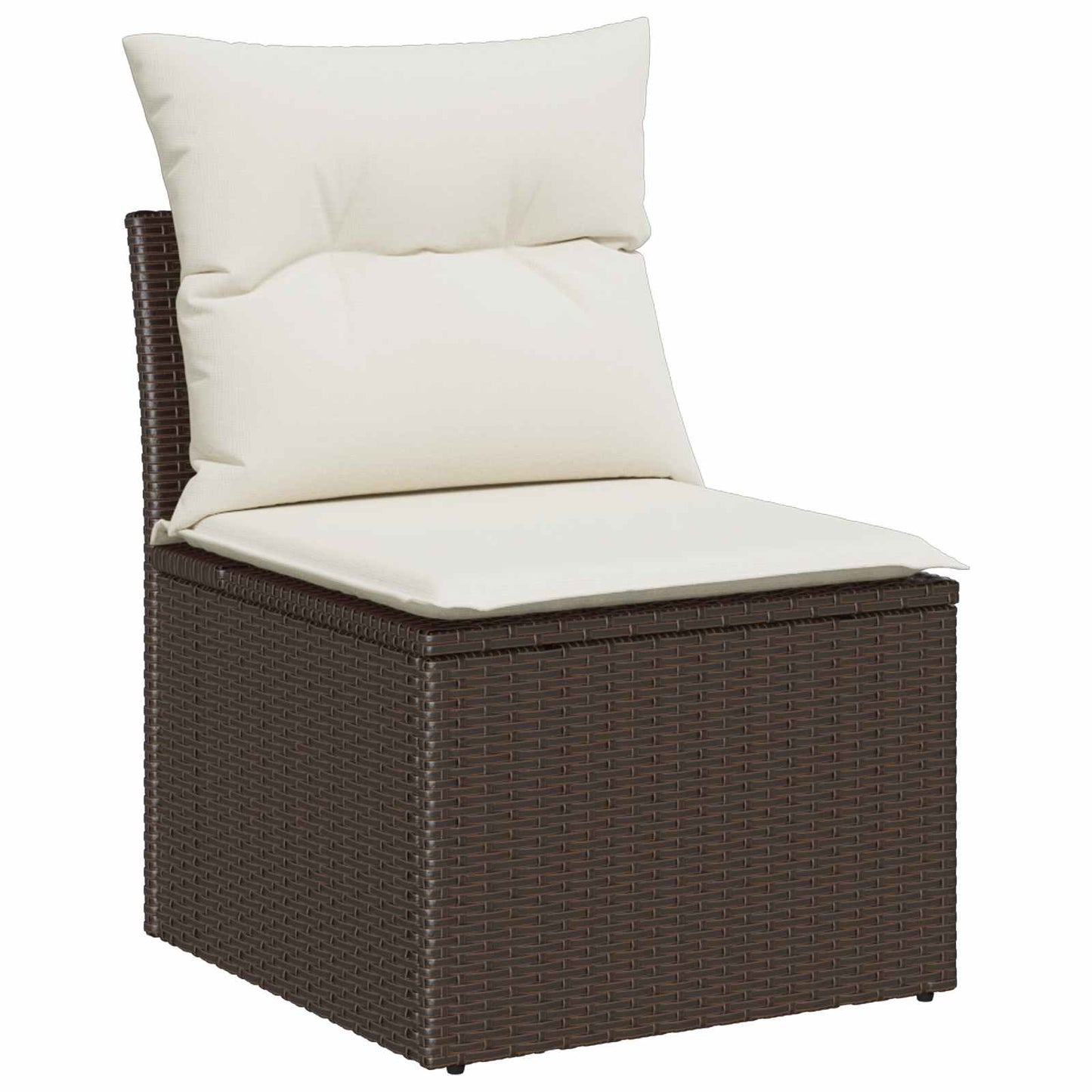 Tuin Sofa Set met kussen met kussen 6 pcs Bruin Poly Rattan is nu te koop bij PeponiXL, paradijselijk wonen!