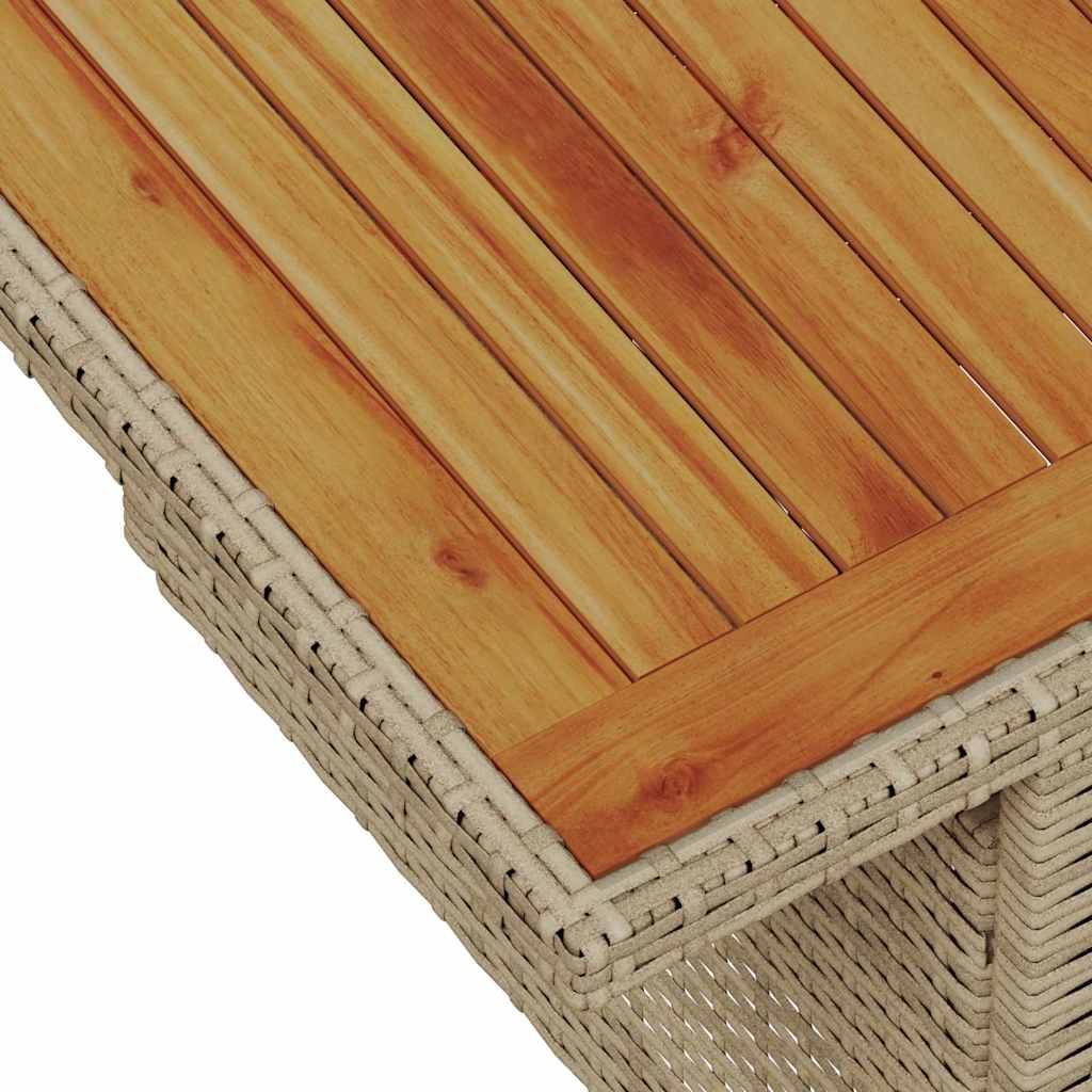 Tuin Sofa Set met opslag 9 pcs Beige Poly riet is nu te koop bij PeponiXL, paradijselijk wonen!