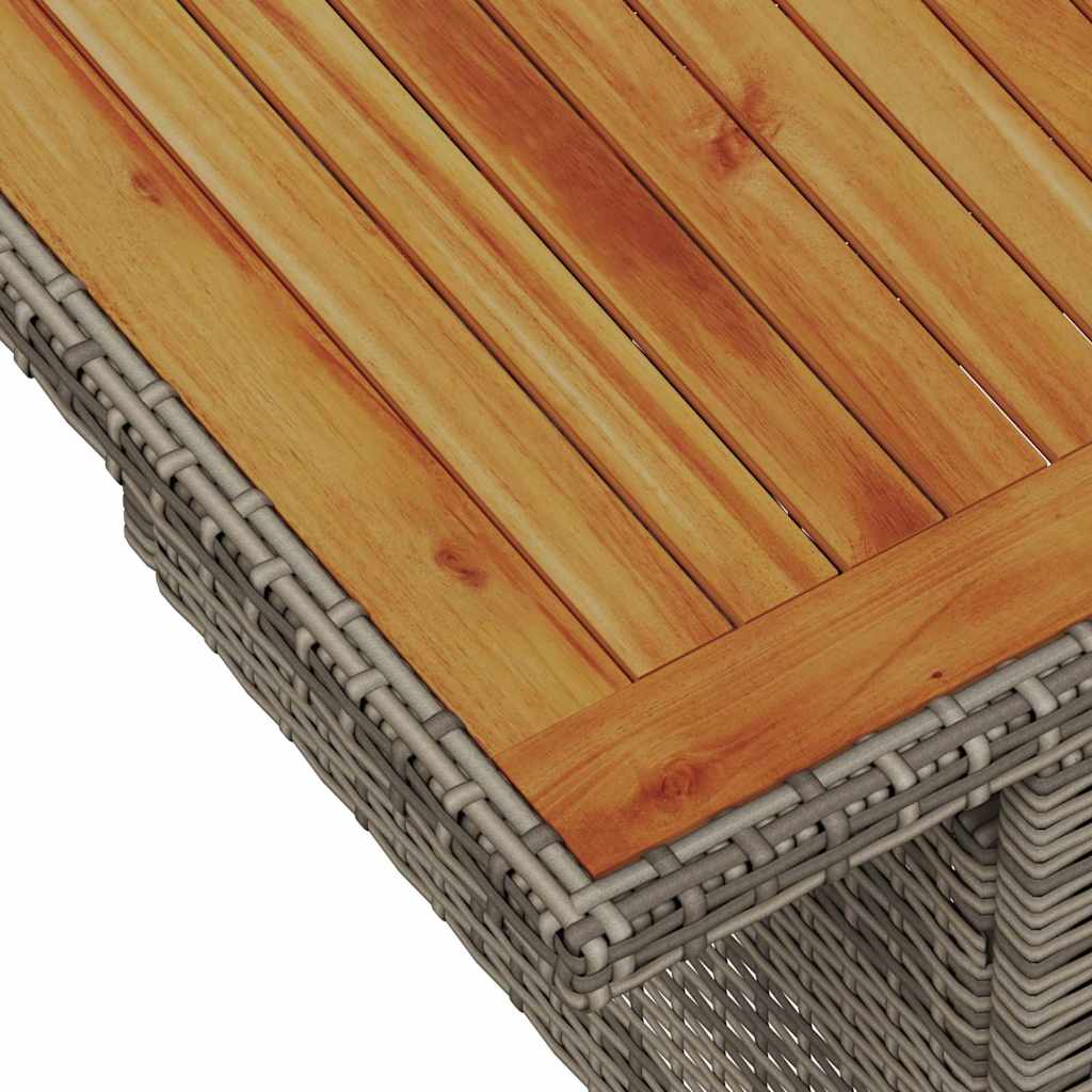 Tuin Sofa Set met opslag 8 pcs Grijs Poly riet is nu te koop bij PeponiXL, paradijselijk wonen!