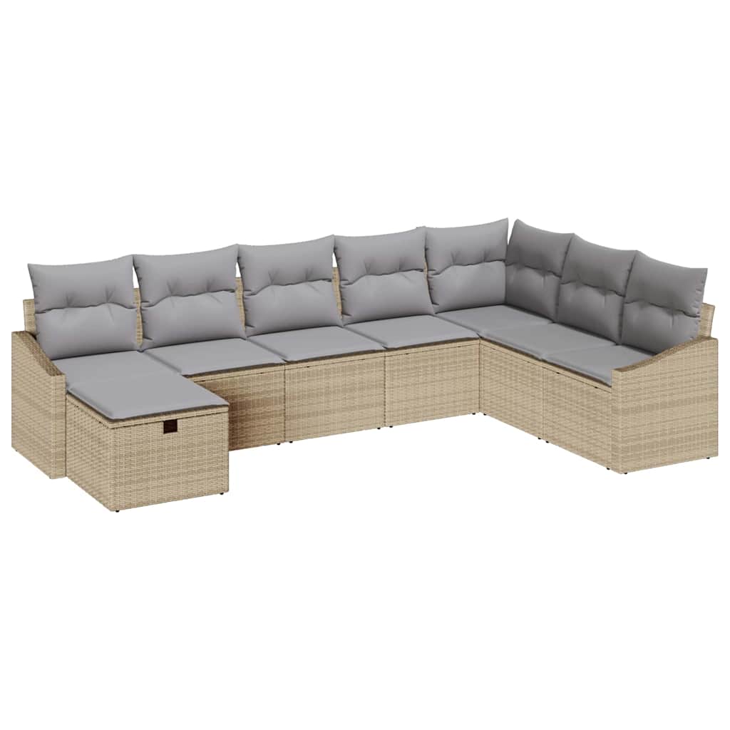 Tuin Sofa Set 8 st poly rattan
